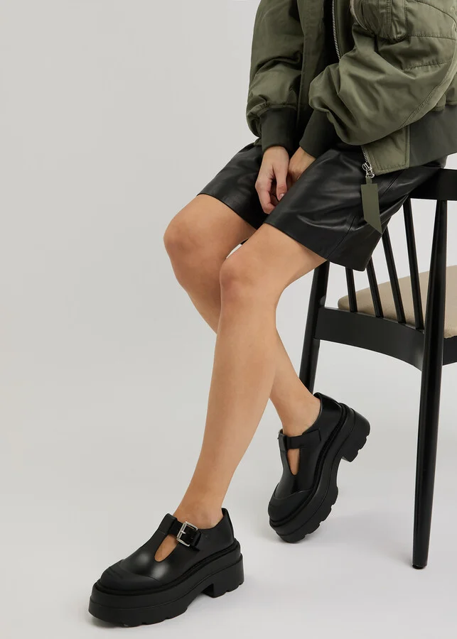 Alexander Wang Tova 65 Leather Platform Mary Jane Shoes - Image 5