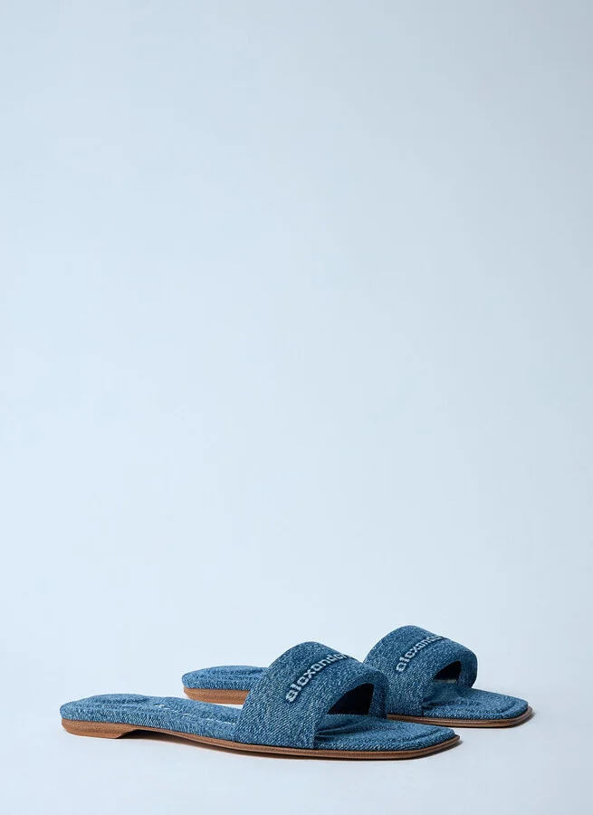 Alexander Wang Vy Denim Sandals - Woman Sandals Blue Eu - 38 - Image 2