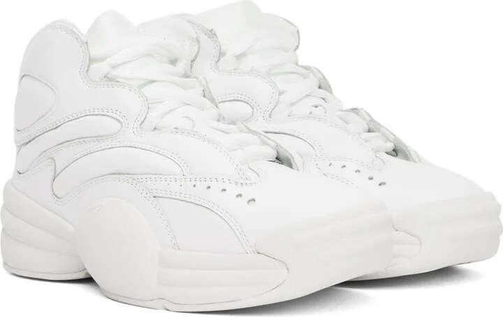 Alexander Wang White AW Hoop Sneakers - Image 4