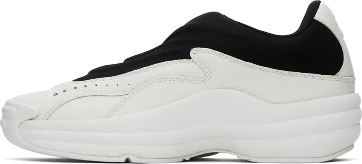 Alexander Wang White & Black AW Hoop Slip-On Sneakers - Image 3