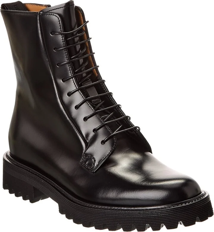 Alexandra Leather Combat Boot