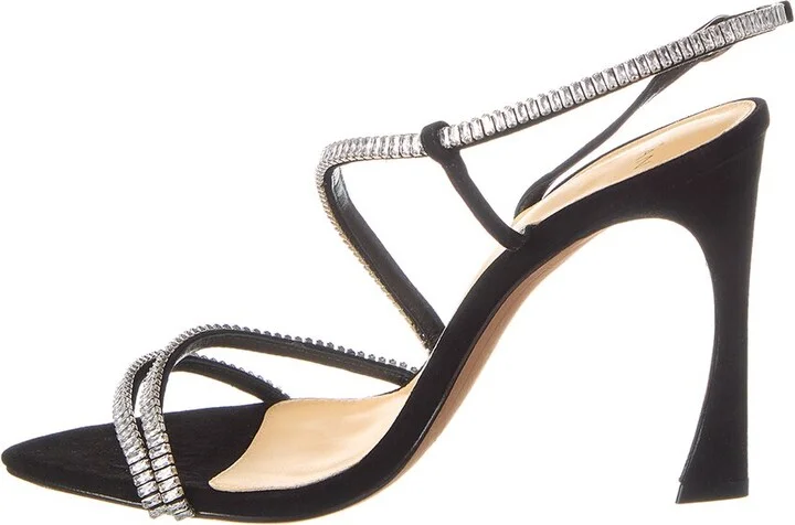 Alexandre Birman Alana Zircone 100 Leather Sandal Black - Image 2