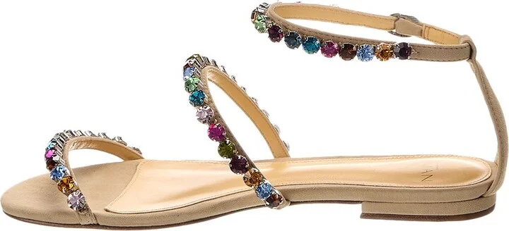 Alexandre Birman Alexa Crystals Suede Sandal - Image 2