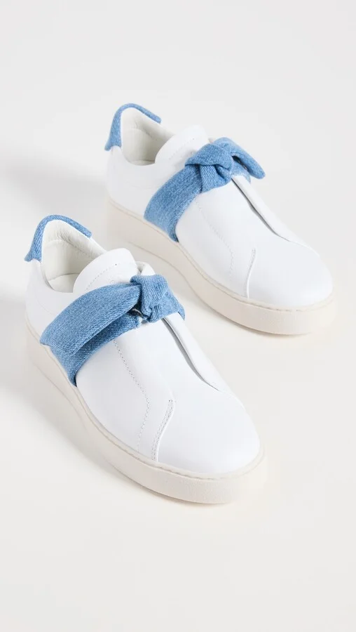 Alexandre Birman Asymmetric Clarita Sneakers Denim - Image 2