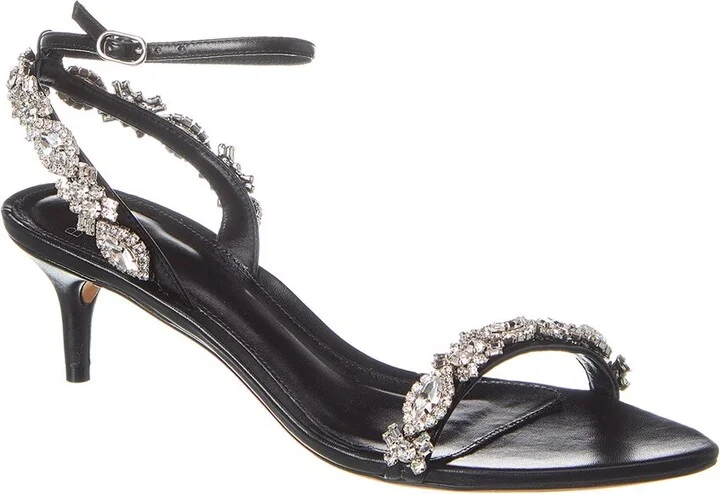 Alexandre Birman Aurora Crystal 50 Leather Sandal