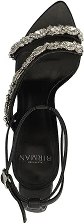 Alexandre Birman Aurora Crystal Sandal 100 Women's Sandals Black : 9 M, Leather - Image 2
