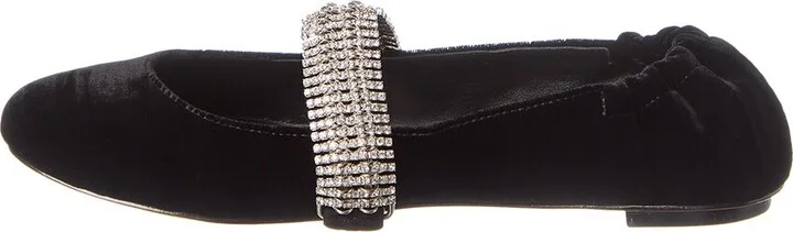Alexandre Birman Camila Velvet Ballerina Flat - Image 2