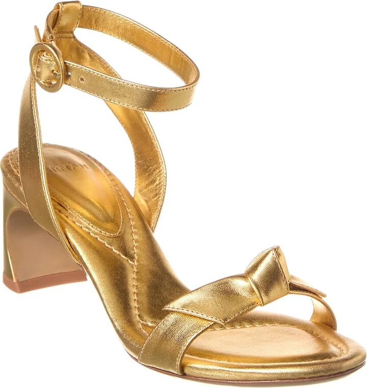 Alexandre Birman Clarita Bar Heel 60 Leather Sandal