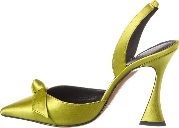 Alexandre Birman Clarita Bell 100 Slingback Satin Pump - Image 2