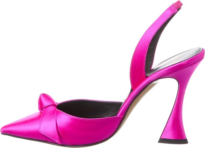 Alexandre Birman Clarita Bell Satin Slingback Pump - Image 2