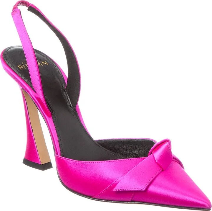 Alexandre Birman Clarita Bell Satin Slingback Pump
