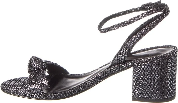 Alexandre Birman Clarita Block 60 Glitter Leather Sandal - Image 2