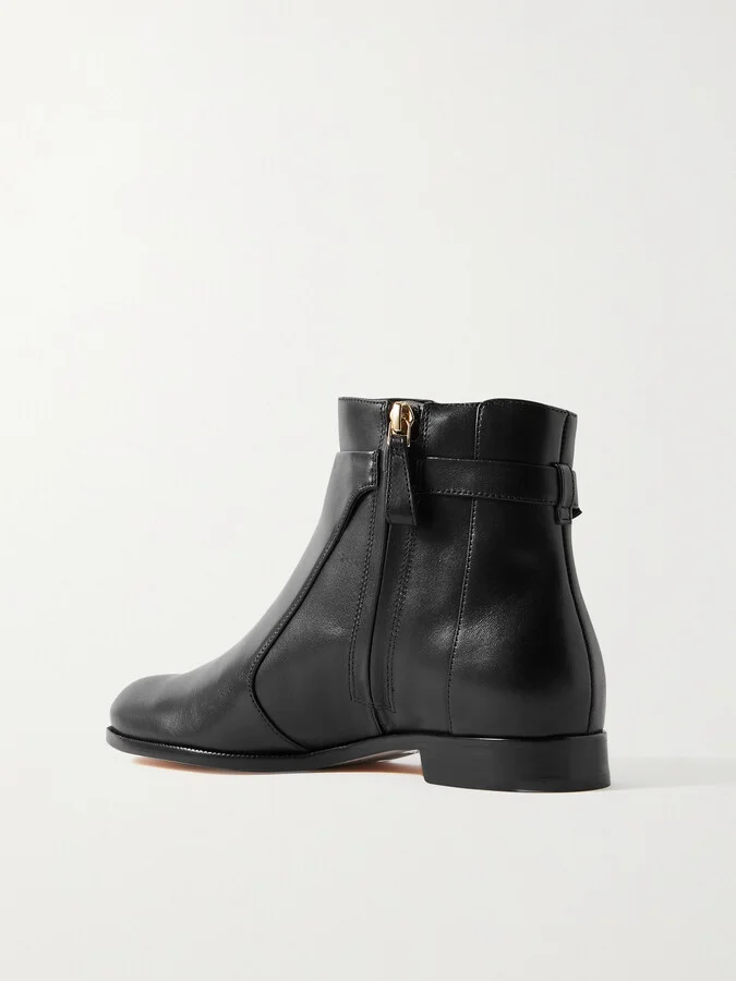 ALEXANDRE BIRMAN - Clarita Bow-detailed Leather Chelsea Boots - Black - Image 3