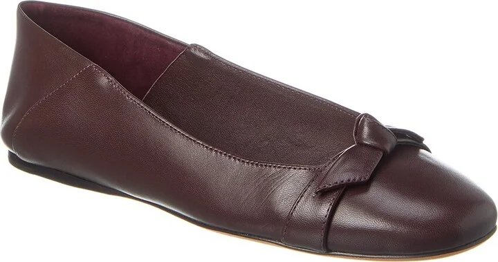 Alexandre Birman Clarita Collapsible Leather Flat