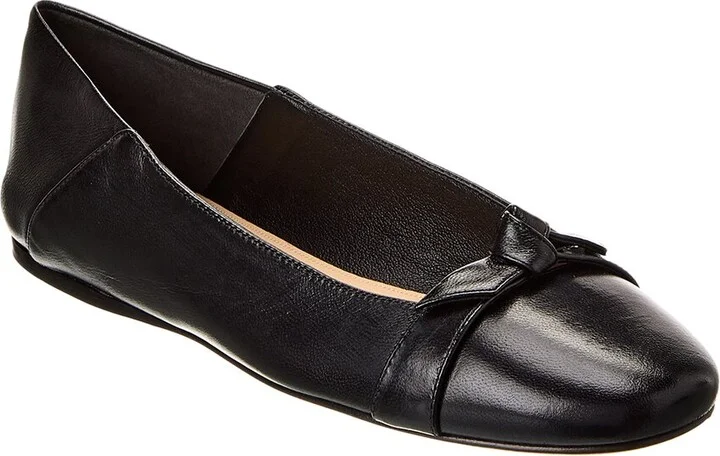 Alexandre Birman Clarita Collapsible Leather Flat