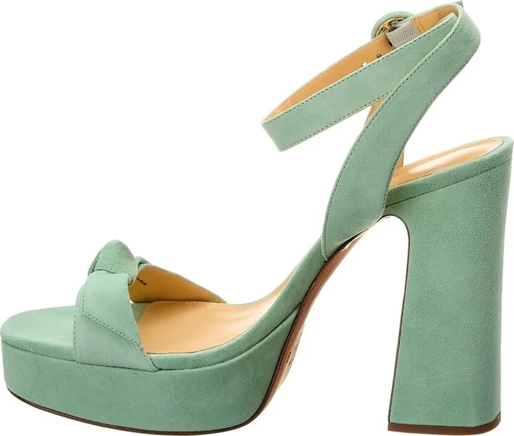 Alexandre Birman Clarita Curve 120 Suede Platform Sandal - Image 2