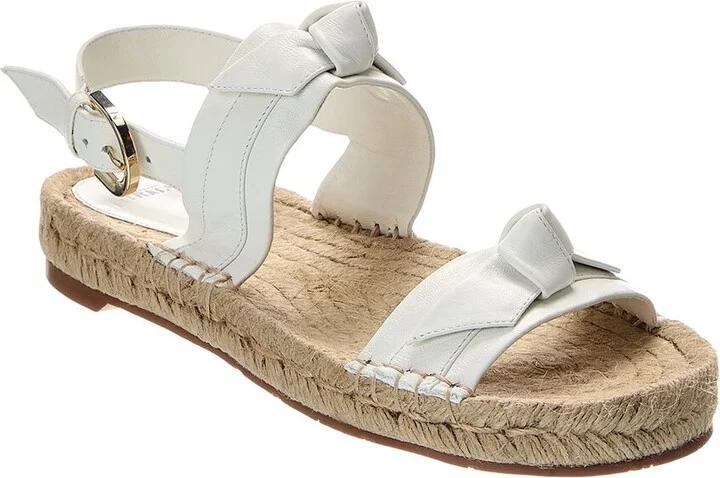 Alexandre Birman Clarita Leather Espadrille Sandal