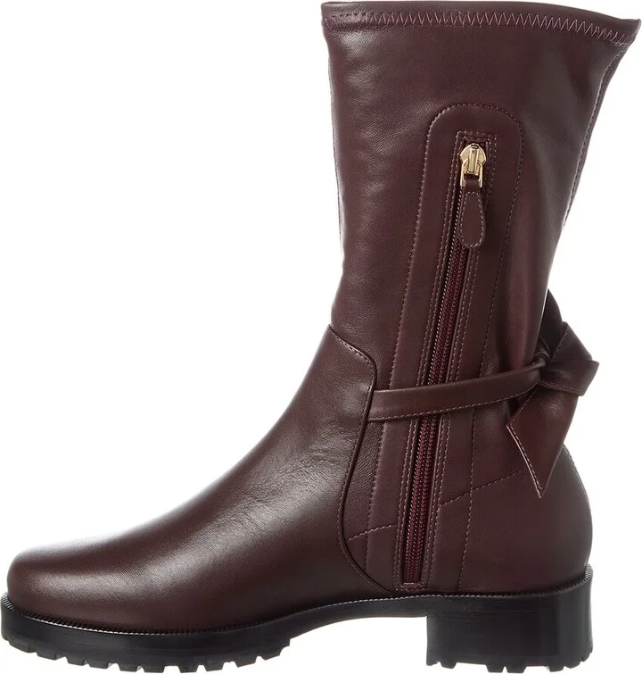 Alexandre Birman Clarita Motorcycle Leather Bootie - Image 2