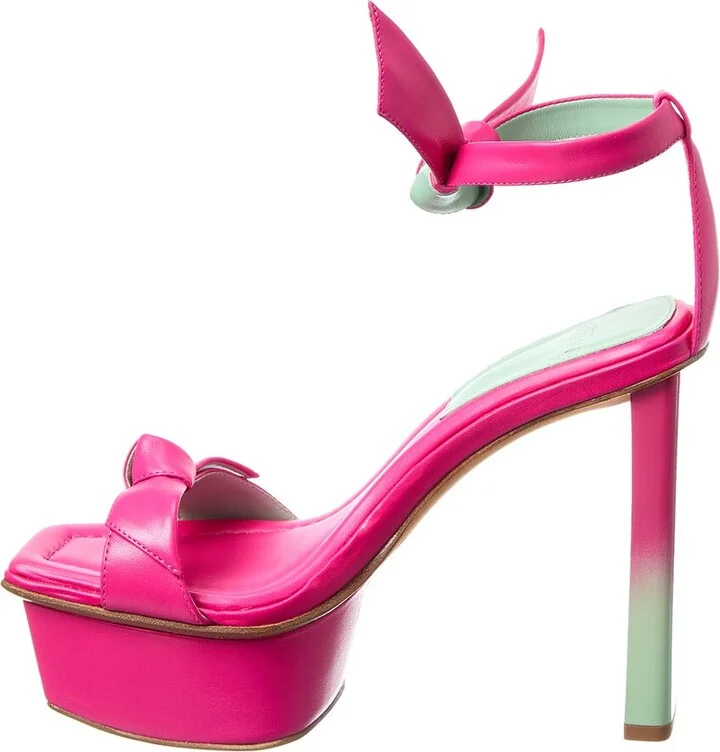 Alexandre Birman Clarita Pillar Leather Platform Sandal - Image 2
