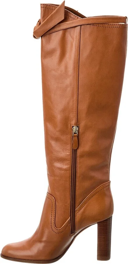 Alexandre Birman Clarita Saddlery 90 Leather Knee-High Boot - Image 2