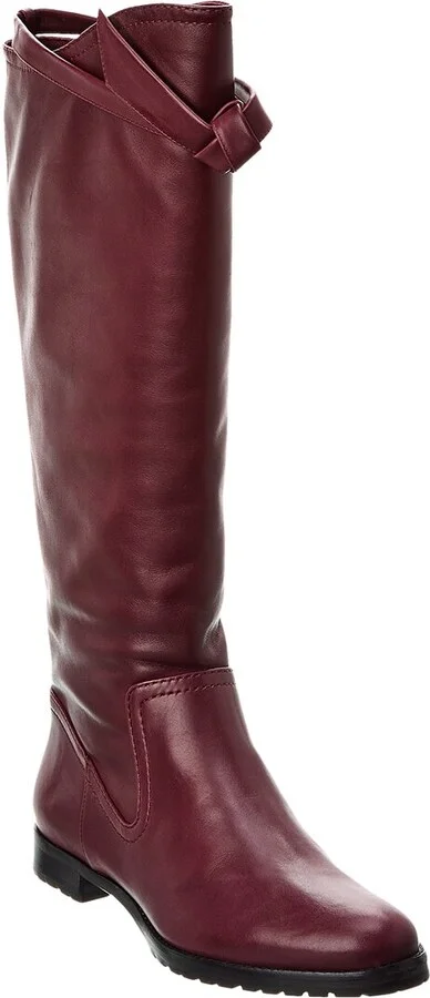 Alexandre Birman Clarita Saddlery Leather Knee-High Boot