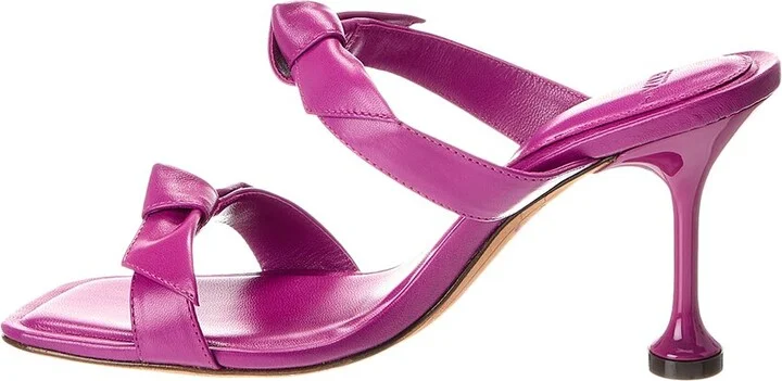 Alexandre Birman Clarita Square Flare 85 Leather Sandal - Image 2