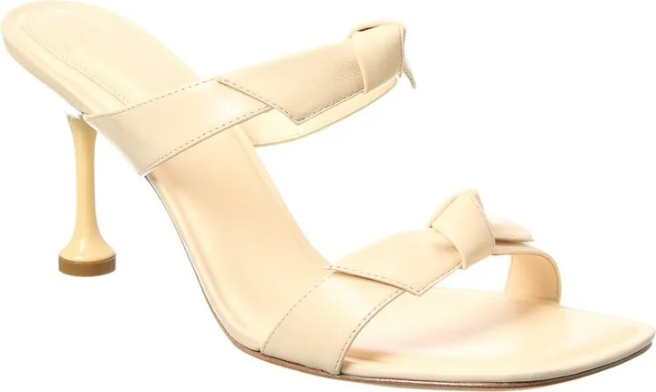 Alexandre Birman Clarita Square Flare 85 Leather Sandal
