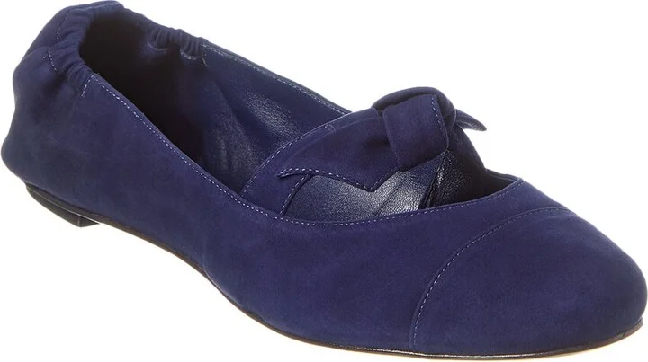 Alexandre Birman Clarita Suede Ballerina Flat