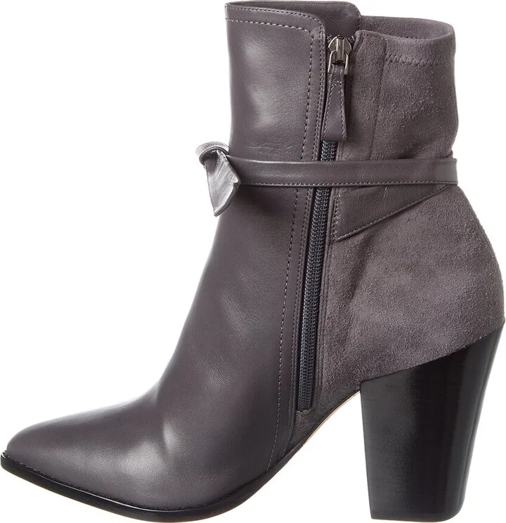 Alexandre Birman Clarita Tie 90 Leather & Suede Bootie - Image 2