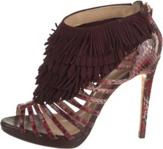 Animal Print, Burgundy
