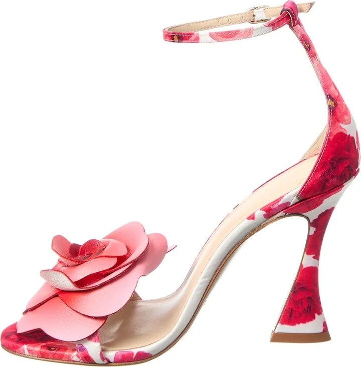 Alexandre Birman Dahlia Satin & Leather Sandal - Image 2