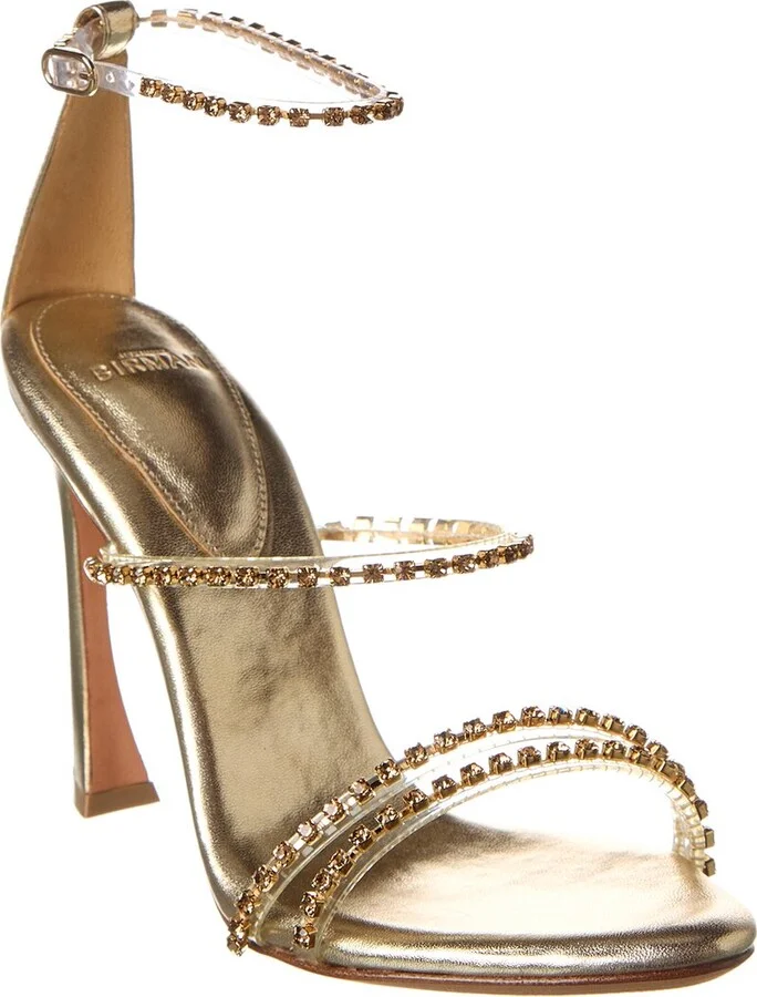 Alexandre Birman Dolores 100 Leather & Vinyl Sandal