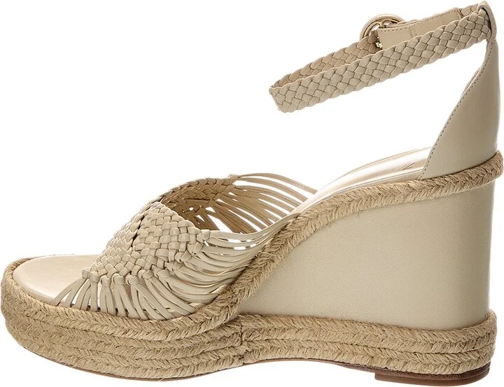 Alexandre Birman Ellie Leather Wedge Sandal - Image 2