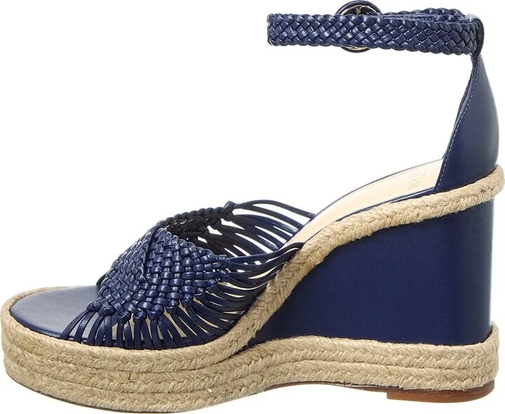Alexandre Birman Ellie Leather Wedge Sandal - Image 2