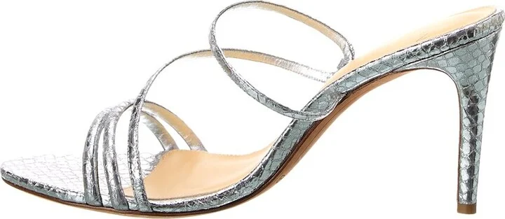 Alexandre Birman Eve 85 Embossed Leather Sandal - Image 2