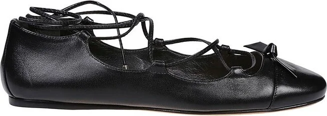 Alexandre Birman Lace-Up Ballet Flats