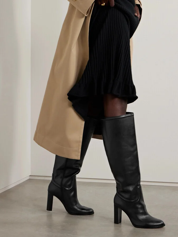 ALEXANDRE BIRMAN - Lauren Leather Knee Boots - Black - Image 2