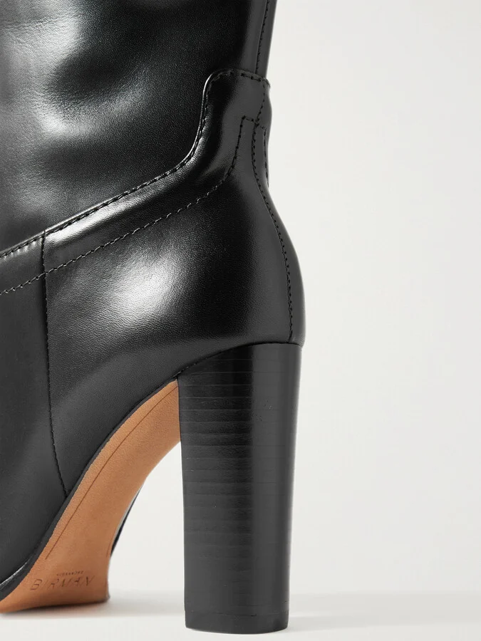 ALEXANDRE BIRMAN - Lauren Leather Knee Boots - Black - Image 4