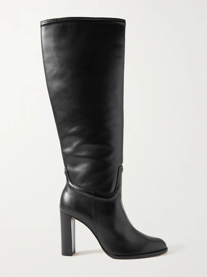 ALEXANDRE BIRMAN - Lauren Leather Knee Boots - Black