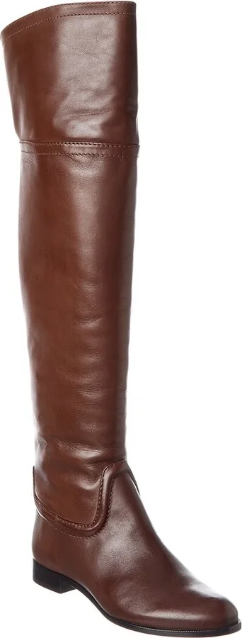 Alexandre Birman Lauren Leather Over-The-Knee Boot