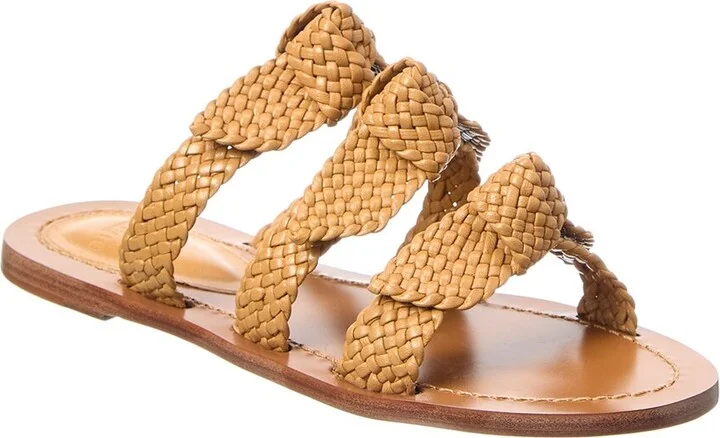 Alexandre Birman Lolita Braided Leather Sandal