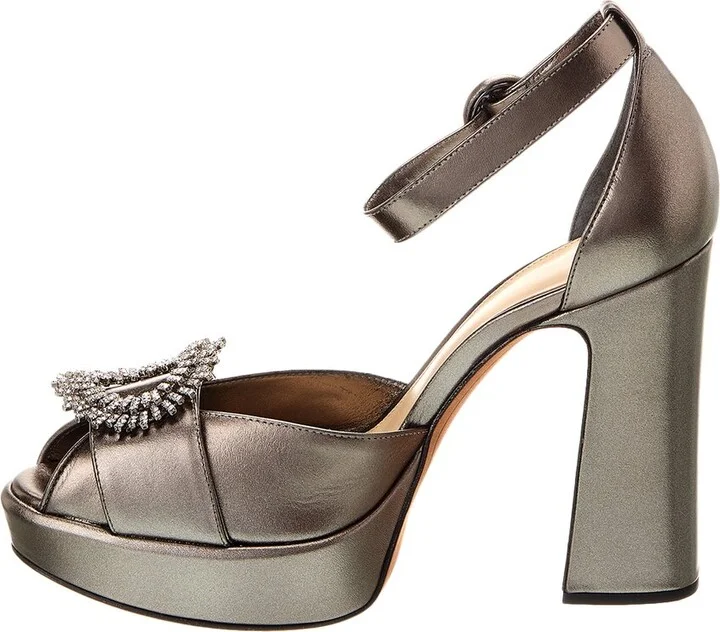 Alexandre Birman Madelina Curve 120 Leather Platform Pump - Image 2