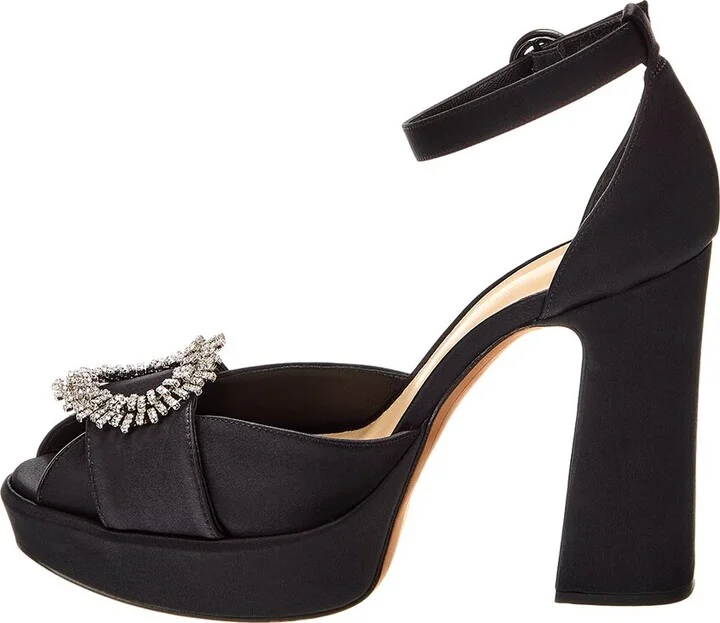 Alexandre Birman Madelina Curve 120 Satin Platform Pump - Image 2