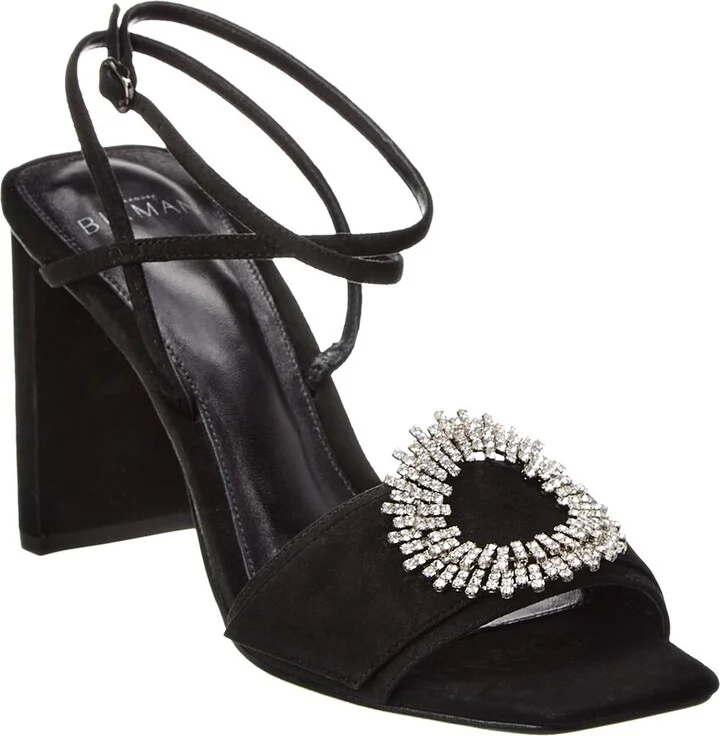 Alexandre Birman Madelina Pillar 85 Suede Sandal