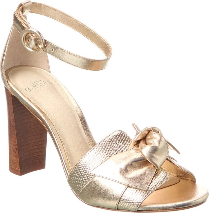 Alexandre Birman Maxi Clarita Block 90 Leather Sandal