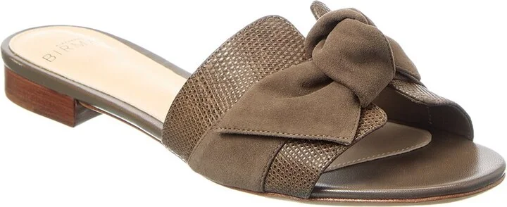 Alexandre Birman Maxi Clarita Leather & Suede Sandal