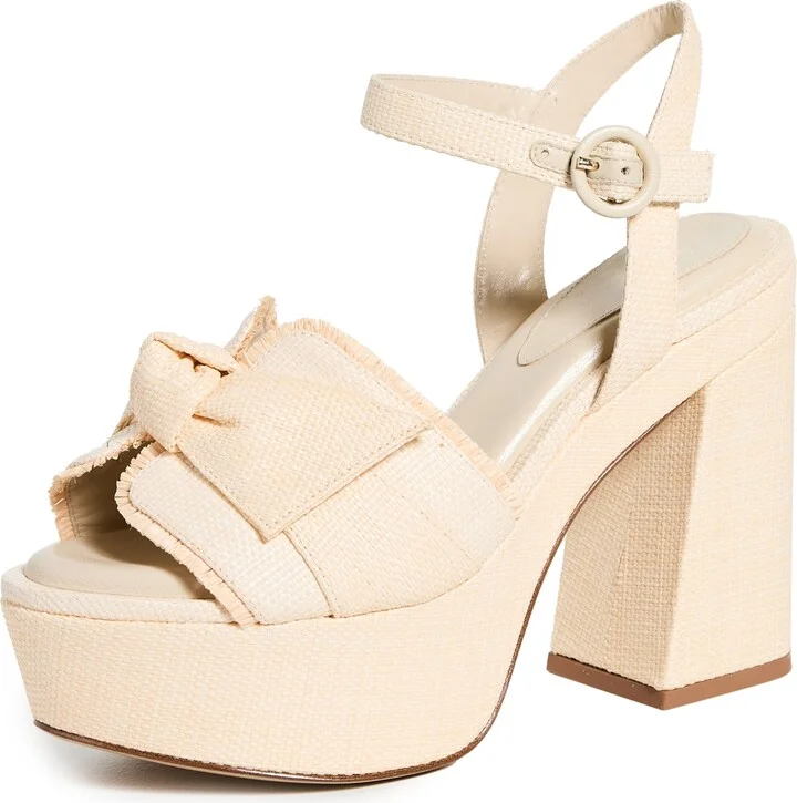 Alexandre Birman Maxi Clarita Raffia Sandals 120mm
