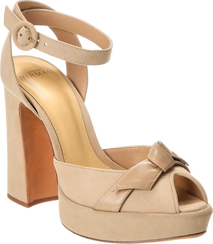 Alexandre Birman Pepitta 120 Suede Platform Sandal
