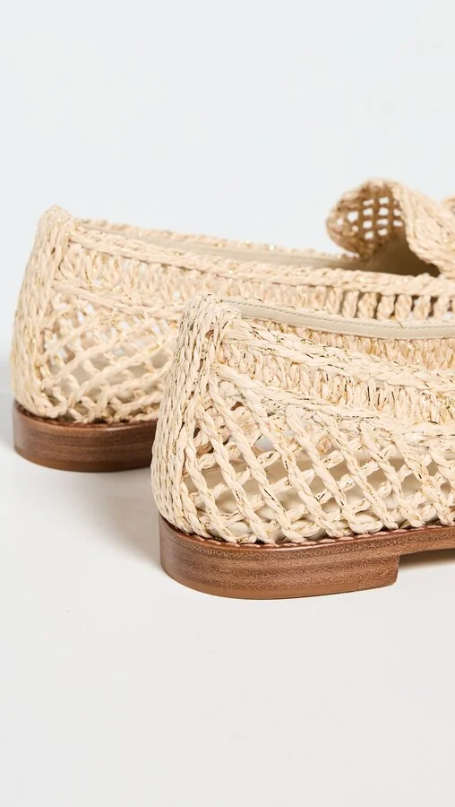 Alexandre Birman Raffia Penny Loafers - Image 4