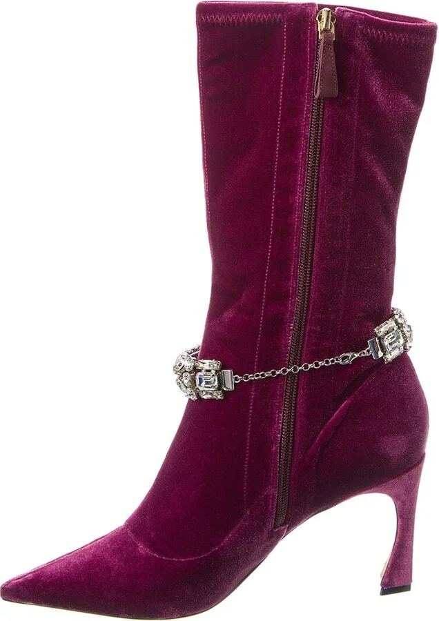Alexandre Birman Riviera Velour Boot - Image 2
